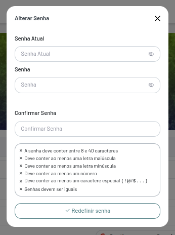 Redefinir Senha