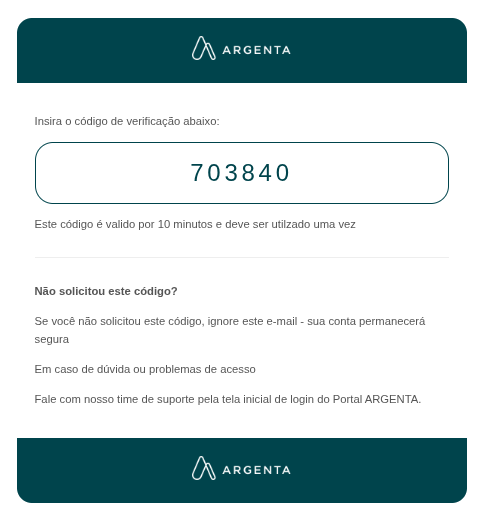 Código de Verificação